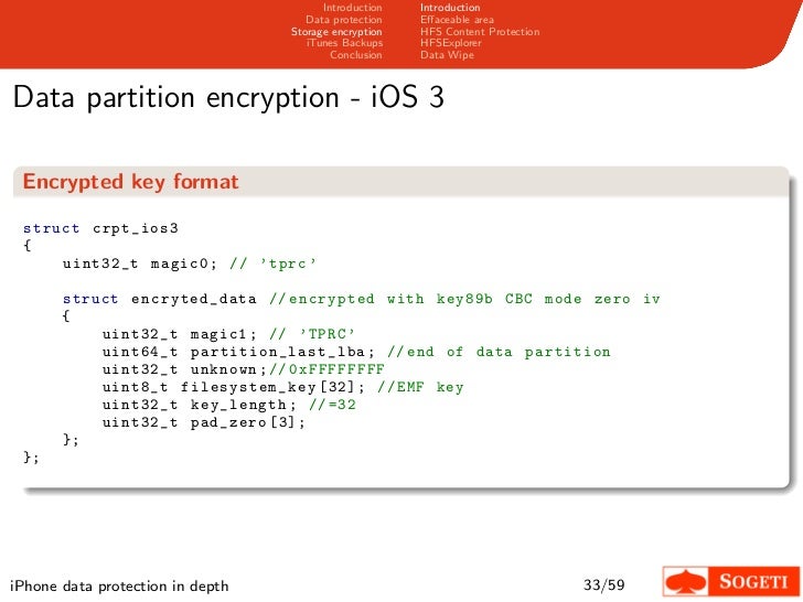 Iphone Data Protection In Depth