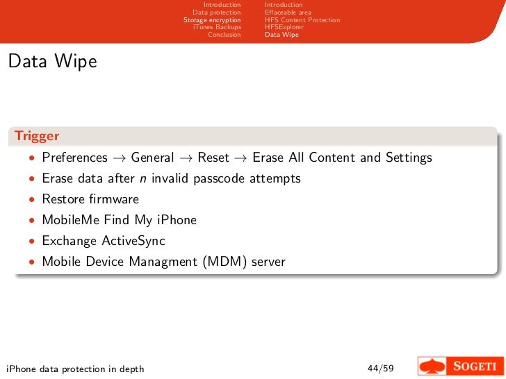 Iphone Data Protection In Depth