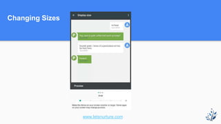 Changing Sizes
www.letsnurture.com
 