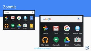 Zoomit
www.letsnurture.com
 