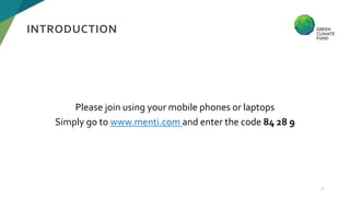 Please join using your mobile phones or laptops
Simply go to www.menti.com and enter the code 84 28 9
3
INTRODUCTION
 