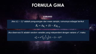 FORMULA GMA
VARIANSI
 