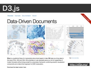 D3.js




        http://d3js.org/
 