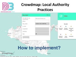 http://youthmetre.eu/study-group-surveys/
Crowdmap: Local Authority
Practices
How to implement?
 