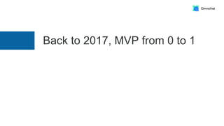 Back to 2017, MVP from 0 to 1
 