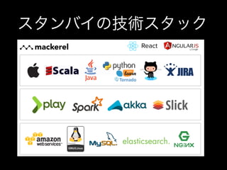 スタンバイの技術スタック
 