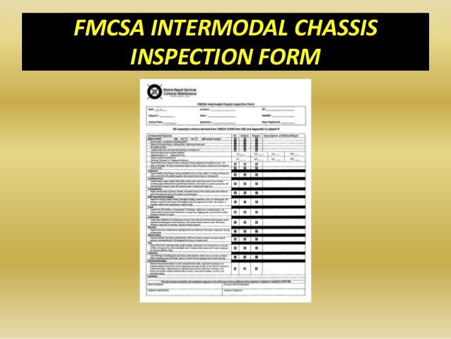 m r class fmcsa inspection form