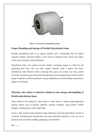 14 | P a g e
Figure 5: various forms of polyethylene foams
Proper Handling and Storage of Flexible Polyethylene Foam
Flexi...