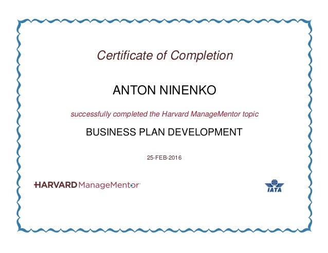 Business plan diploma picture