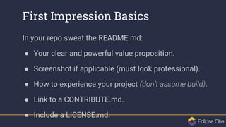 In your repo sweat the README.md:
● Your clear and powerful value proposition.
● Screenshot if applicable (must look profe...