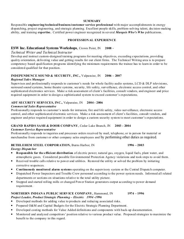 addendum to resumes