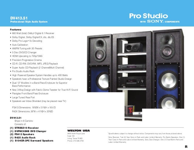 sony pro studio ps413