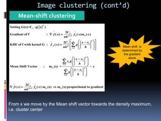 tracking of the mean shift cluster to propagate the... Analysis of microscope images_FINAL PRESENTATION | PPTX