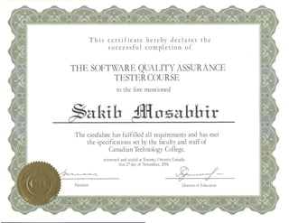 (NOC 2171)Software Quality Assurence Certificate Sakib Mosabbir 2015