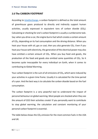 Carbon Footprint Reduction | PDF