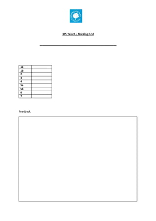 305 task B electronic | DOCX