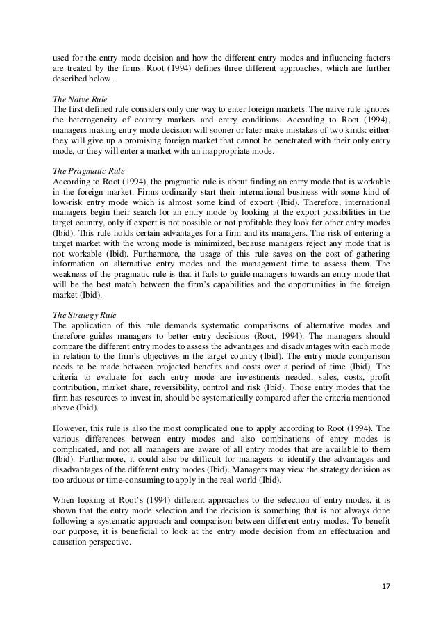 master marketing thesis