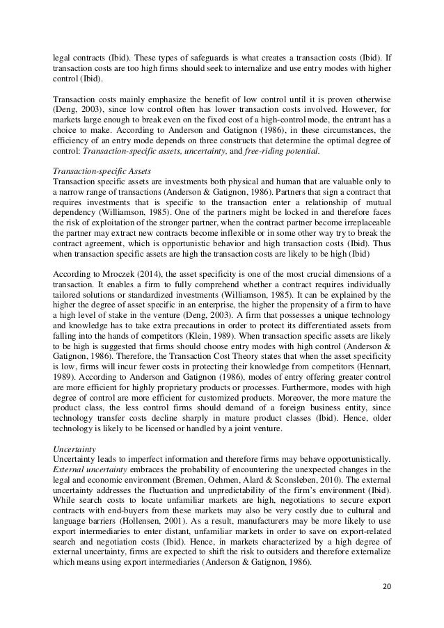 Master thesis international marketing