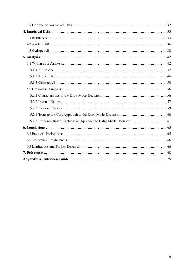 Master thesis international marketing