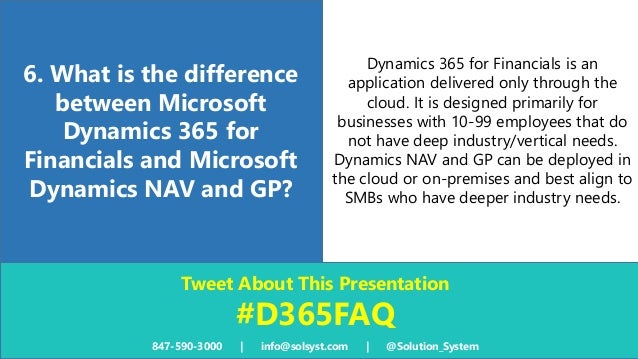 microsoft dynamics 365 for financials faq