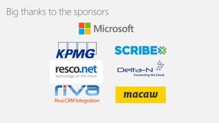 33
Big thanks to the sponsors
 