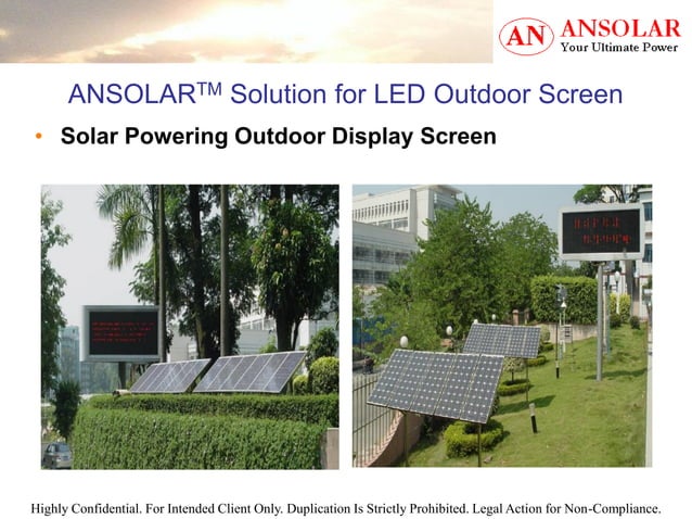 ANSOLAR GREENTECH SDN BHD Corporate Profile and Solution Overview 2016. ...