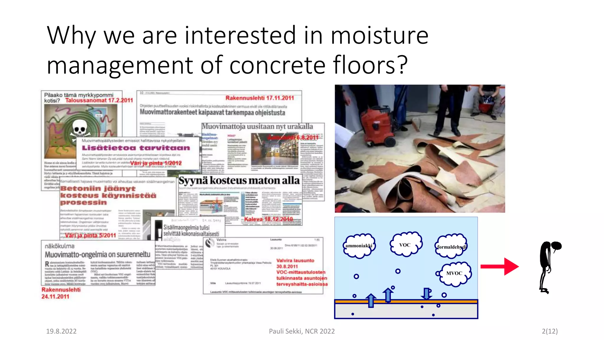Structural Moisture Risks D3 (A7) Pauli Sekki - Moisture management of concrete floors: From ...