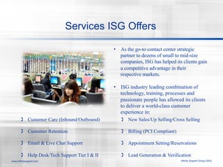 Infinity Support Group Inc Company Overview | PDF