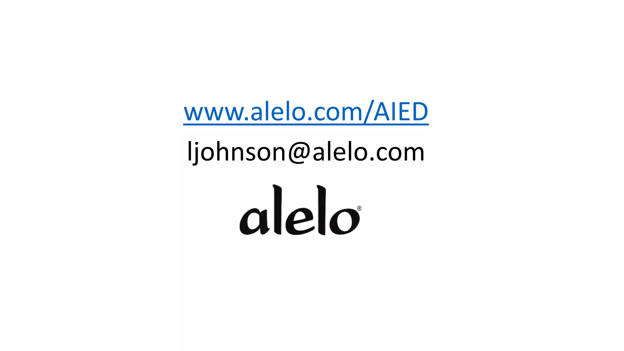 www.alelo.com/AIED
ljohnson@alelo.com
 