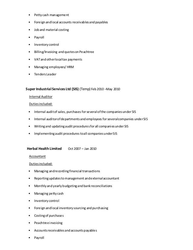 accountant bank reconciliation resume KRYSTAL(RESUME)