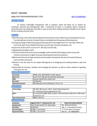 cv-rohit | PDF