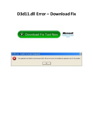 D3d11.dll Error – Download Fix
 