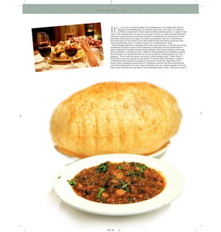 C M Y K
TIMES TRENDS TIMES TRENDS TIMES TRENDST I M E S T R E N D S ~ [ 1 1 ]
It's
not easy to crack the palate of a Coimbatorean. You might think that he
digs South Indian food. You could be right. But, every once in a while, he
likes to experiment. That's when he likes his kebab platter, or a plate of dim
sums; if he is adventurous, he opts for a serving of ravioli or sushi, perhaps. Push him
a bit more, and he gives up, and heads straight to Annapoorna for his favourite crispy
ghee dosa with generous servings of chutney and sambhar. The city's restaurateurs
know this only too well; which is why they tread the fine line between playing-it-safe
and experimenting, when it comes to cuisine. It's a balancing act, really.
When Rangeeta Murada, a qualified chef with work experience at the Marriott Group
in Mumbai, decided to return to her hometown, Coimbatore, she was determined to
open a restaurant. Together with her sister, Ranjana, who lived in Tirupur at the time,
she put together a continental menu. "Based on the groundwork we did before opening
the restaurant, we realised that the city was not ready for continental food yet," says
Rangeeta, "So we re-did the menu, and gave it a North Indian touch." When That's Y
Food, their restaurant, opened on the swanky TV Swamy Road, RS Puram, in 2002, it
revolutionised the concept of standalone restaurants in the city. "Back then, there
weren't many standalone restaurants in Coimbatore, and the ones that existed served
only South Indian food. So it was a huge challenge," she says. Besides, people in the city
hadn't quite warmed up to the idea of reserving tables prior to that. "They got so used to
 
