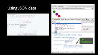 Using JSON data
 