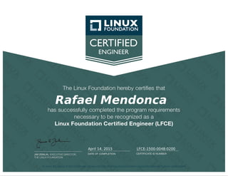 LinuxFoundationCertifiedEngineer_Certificate
