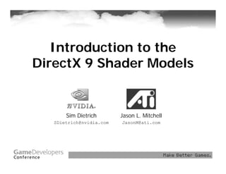 Comprehensive Guide to DirectX 9 Shader Models and Advanced Shader ...