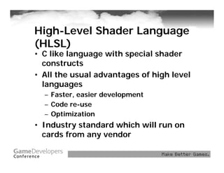 Mastering D3DX Effects and DirectX 9 HLSL for Game Development | PDF