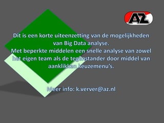 Big Data analyse AZ
