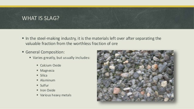 types of steel slag common material density chart