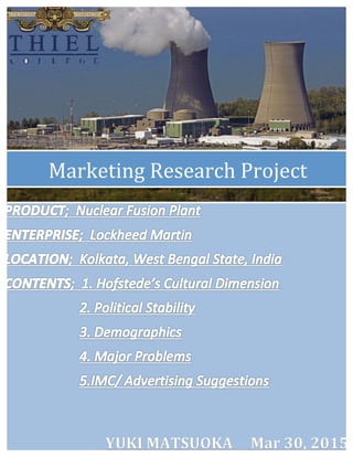  
Marketing	
  Research	
  Project	
  	
  
 