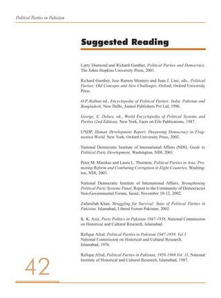 Political Parties in Pakistan; A Long Way Ahead | PDF