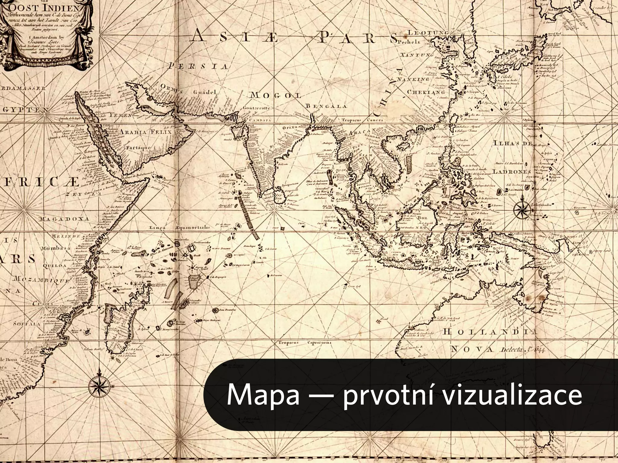 Mapa — prvotní vizualizace 
D3.js 
 