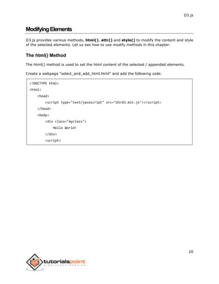 D3js tutorial | PDF
