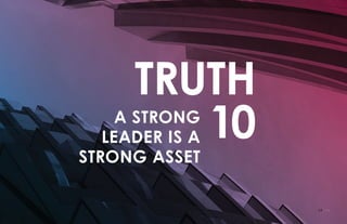 48 / 54
TRUTH
10A STRONG
LEADER IS A
STRONG ASSET
 