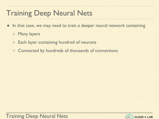 Training Deep Neural Nets | PDF