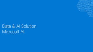 Data & AI Solution
Microsoft AI
 