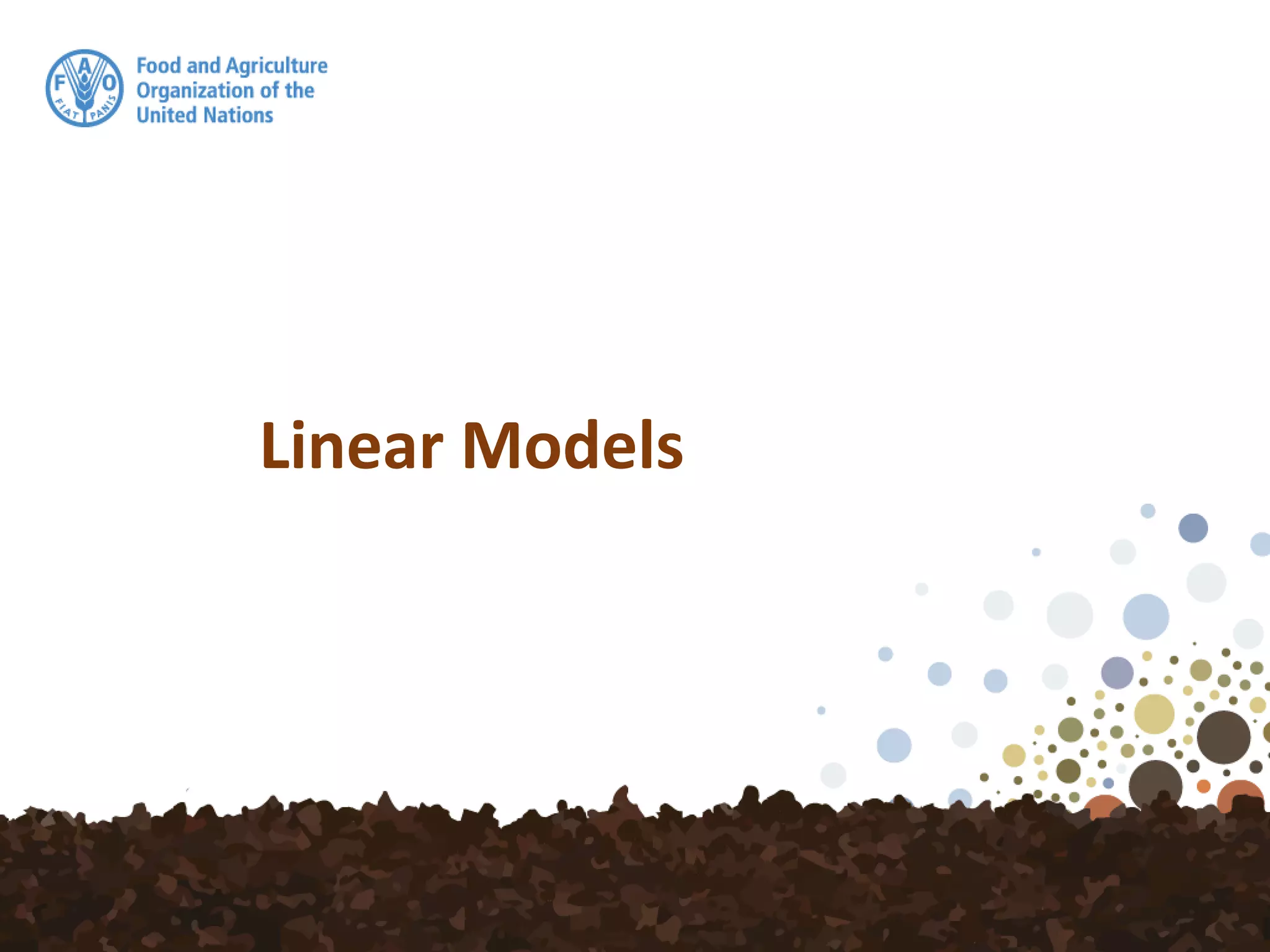 Linear Models
 