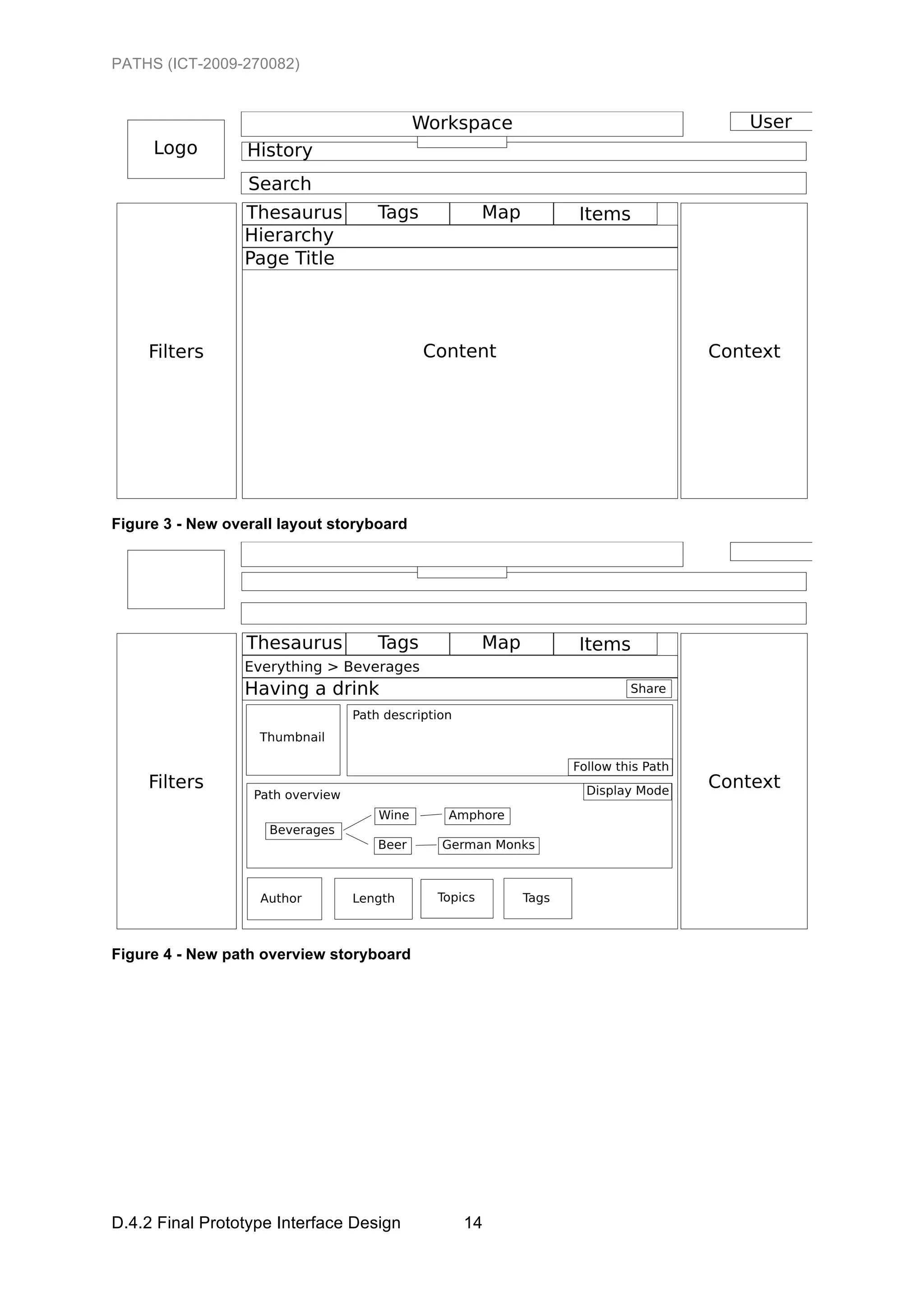 PATHS (ICT-2009-270082)




Figure 3 - New overall layout storyboard




Figure 4 - New path overview storyboard




D.4.2 Final Prototype Interface Design     14
 