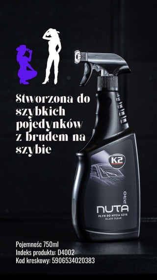 D4002 K2 NUTA PRO 750 profesjonalny płyn do mycia szyb