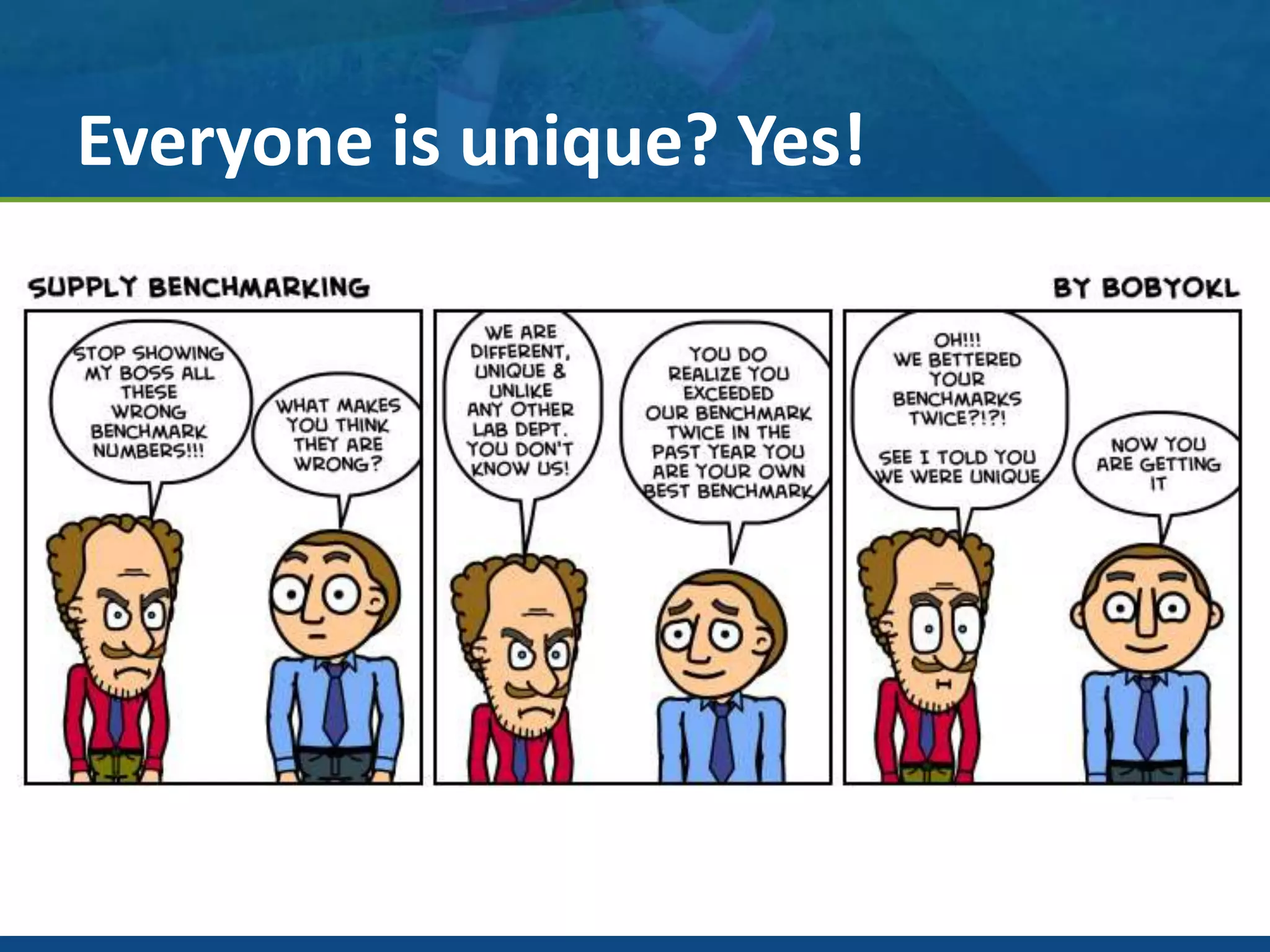 Everyone is unique? Yes!
 